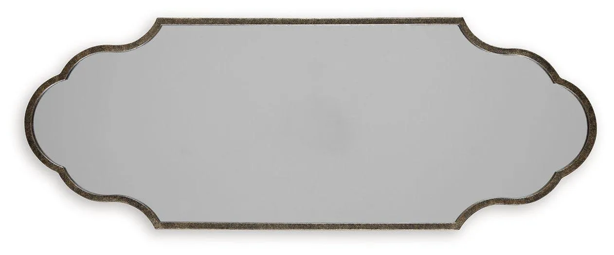 Hallgate Antique Gold Finish Accent Mirror