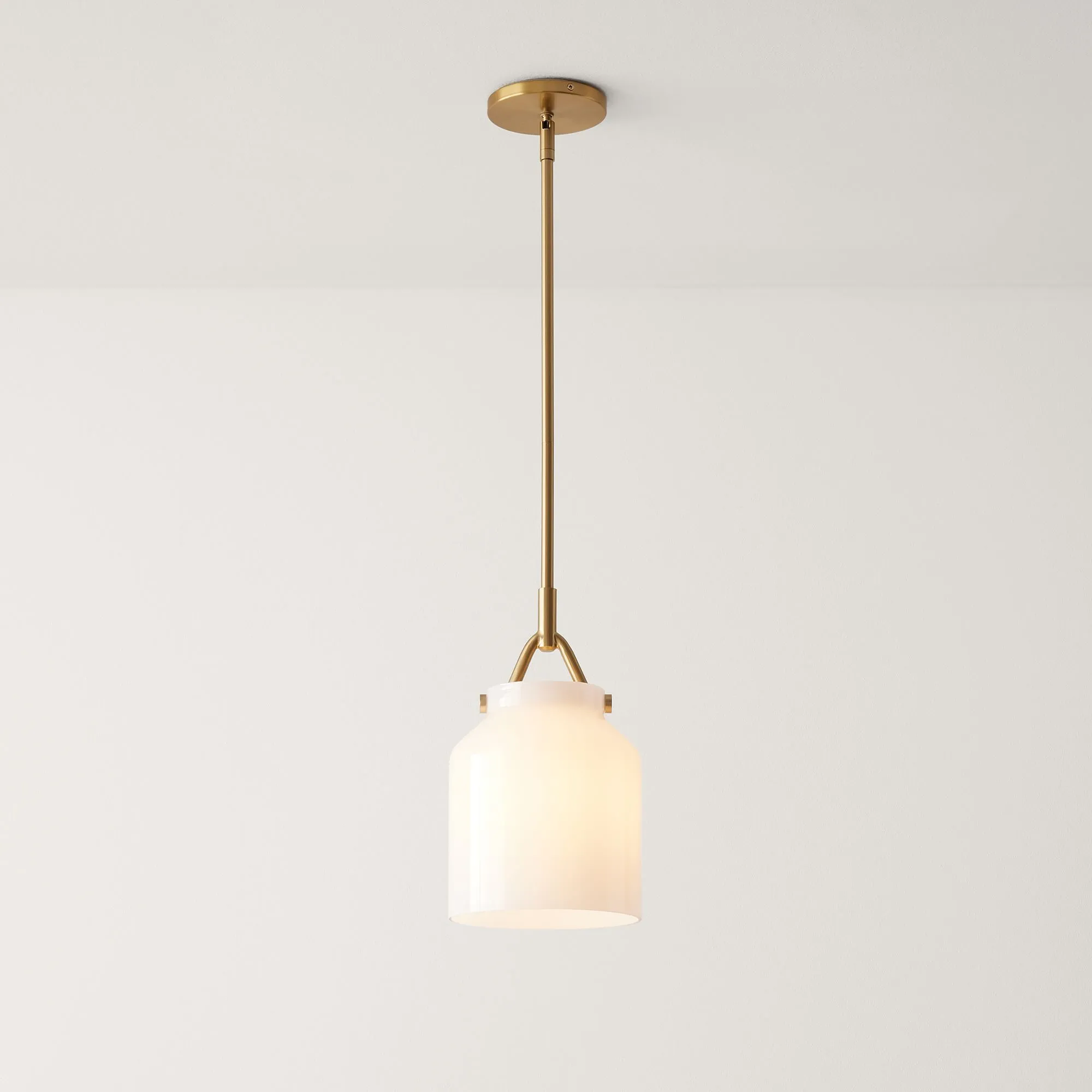 Henry Pendant Milk Glass