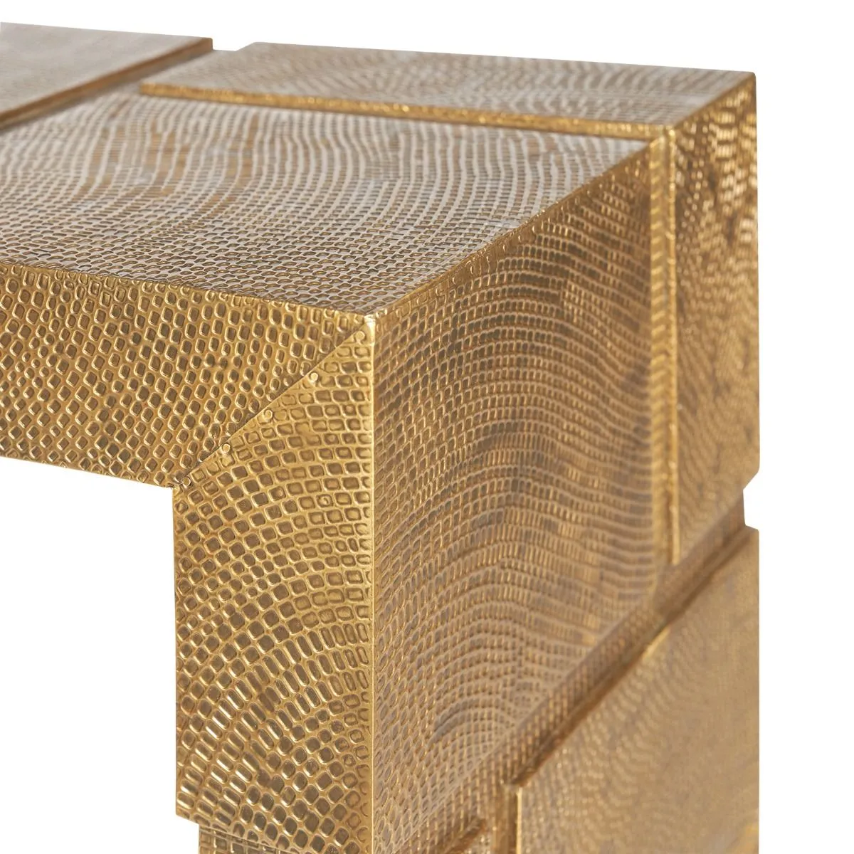 Hollis Console Table / Antique Brass