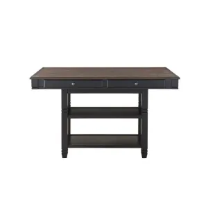 Homelegance Baywater Counter Height Table in Natural and Black 5705BK-36