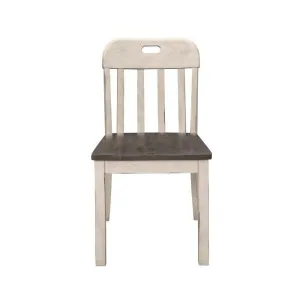 Homelegance Clover Side Chair in White & Gray (Set of 2)