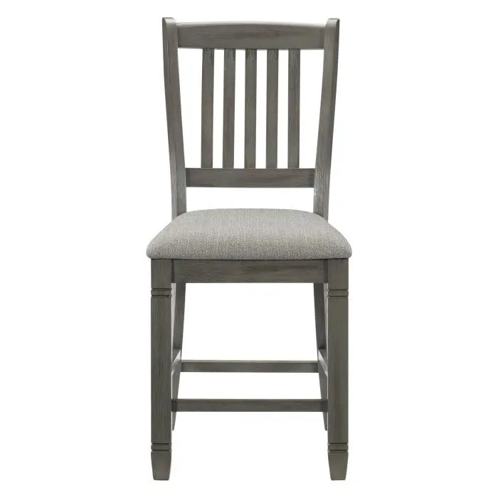 Homelegance Granby Counter Height Chair in Antique Gray (Set of 2)