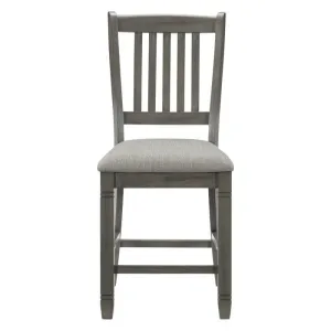 Homelegance Granby Counter Height Chair in Antique Gray (Set of 2)
