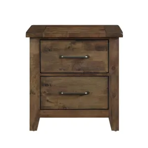 Homelegance Jerrick Nightstand in Burnished Brown 1957-4