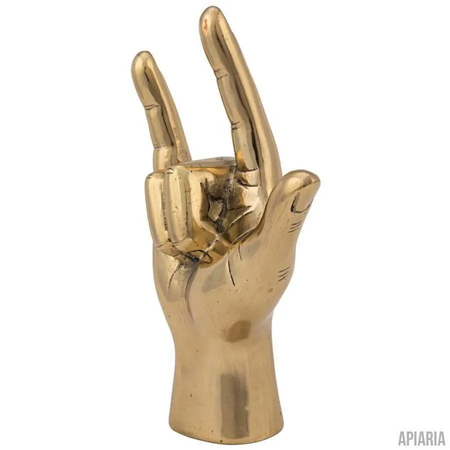 I Love You Sculpture in Brass, tabletop art