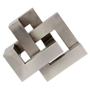 Illusion Object, Metal with Antique Silver Finish