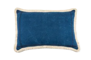 Indigo Overdyed Antique Hemp Pillow – Vintage, Handcrafted & One-of-a-Kind Decor