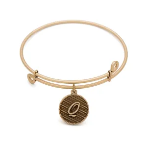 Initial Q, Bangle Antique Gold Color Finish