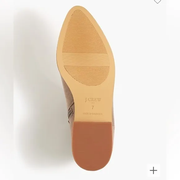J. Crew Factory Grey Flat Ankle Boot NIB SZ 7.5M!