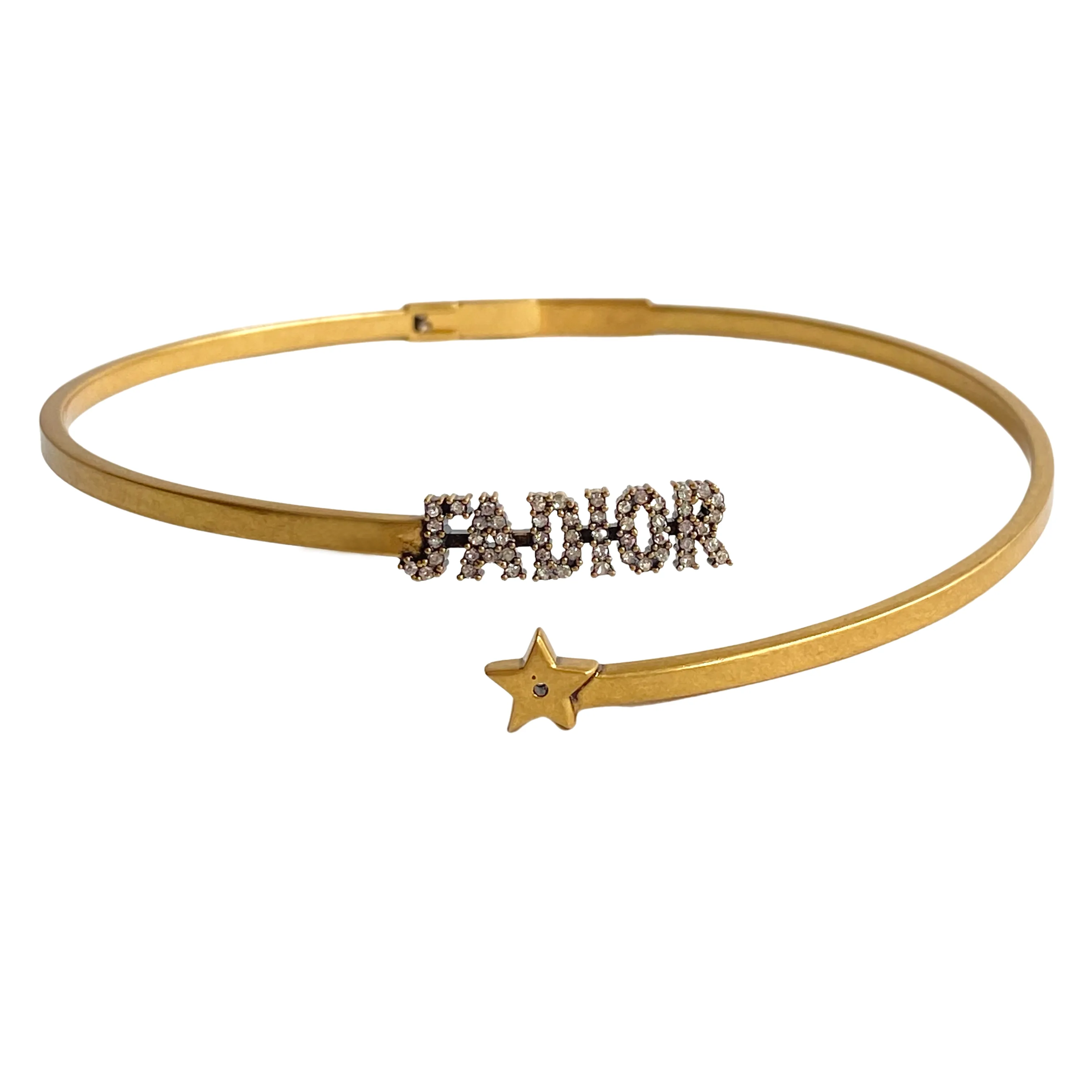 J'adior Star Antique Gold Finish Choker
