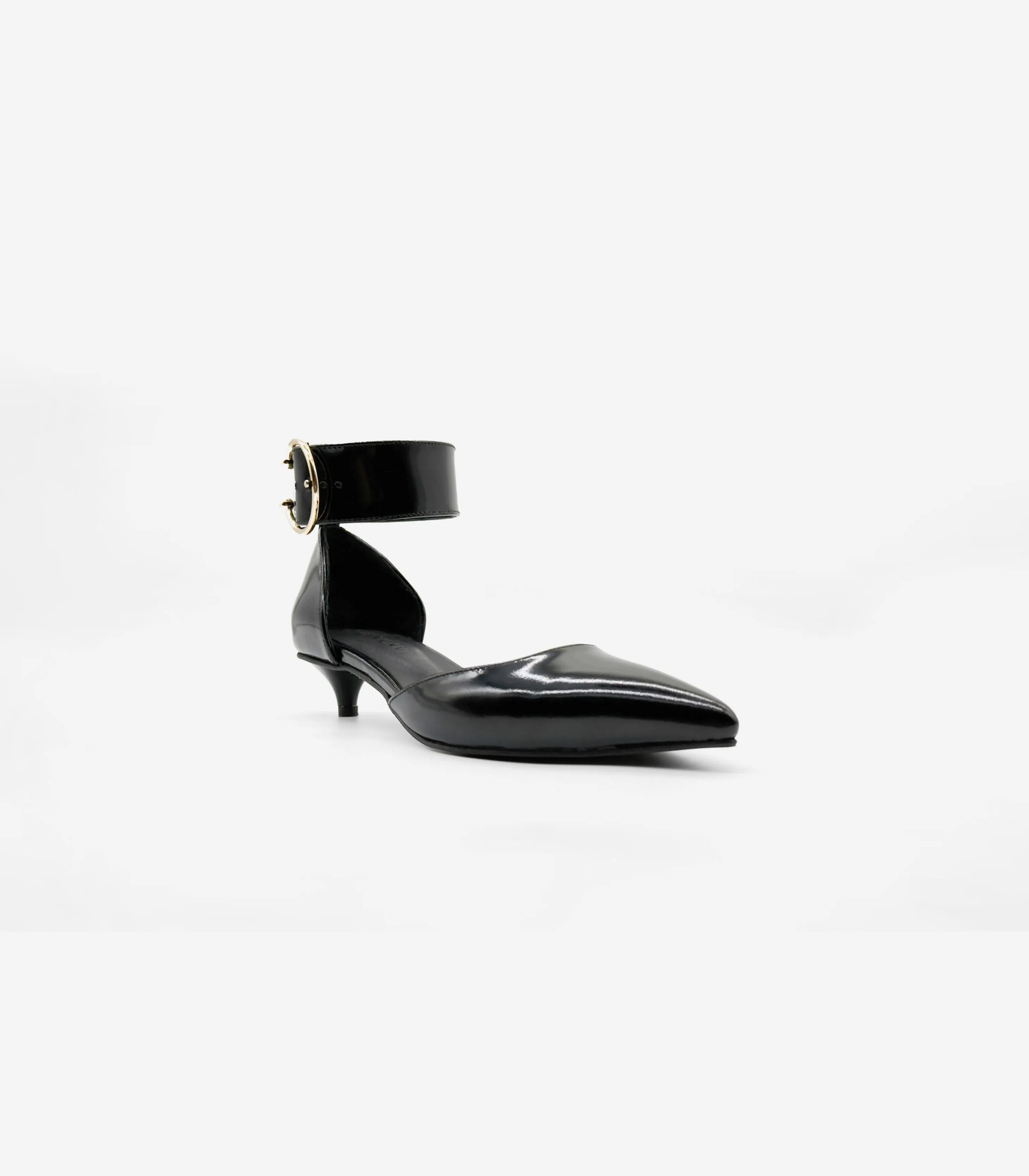Jayda Shoes - Buckled Kitty Pumps