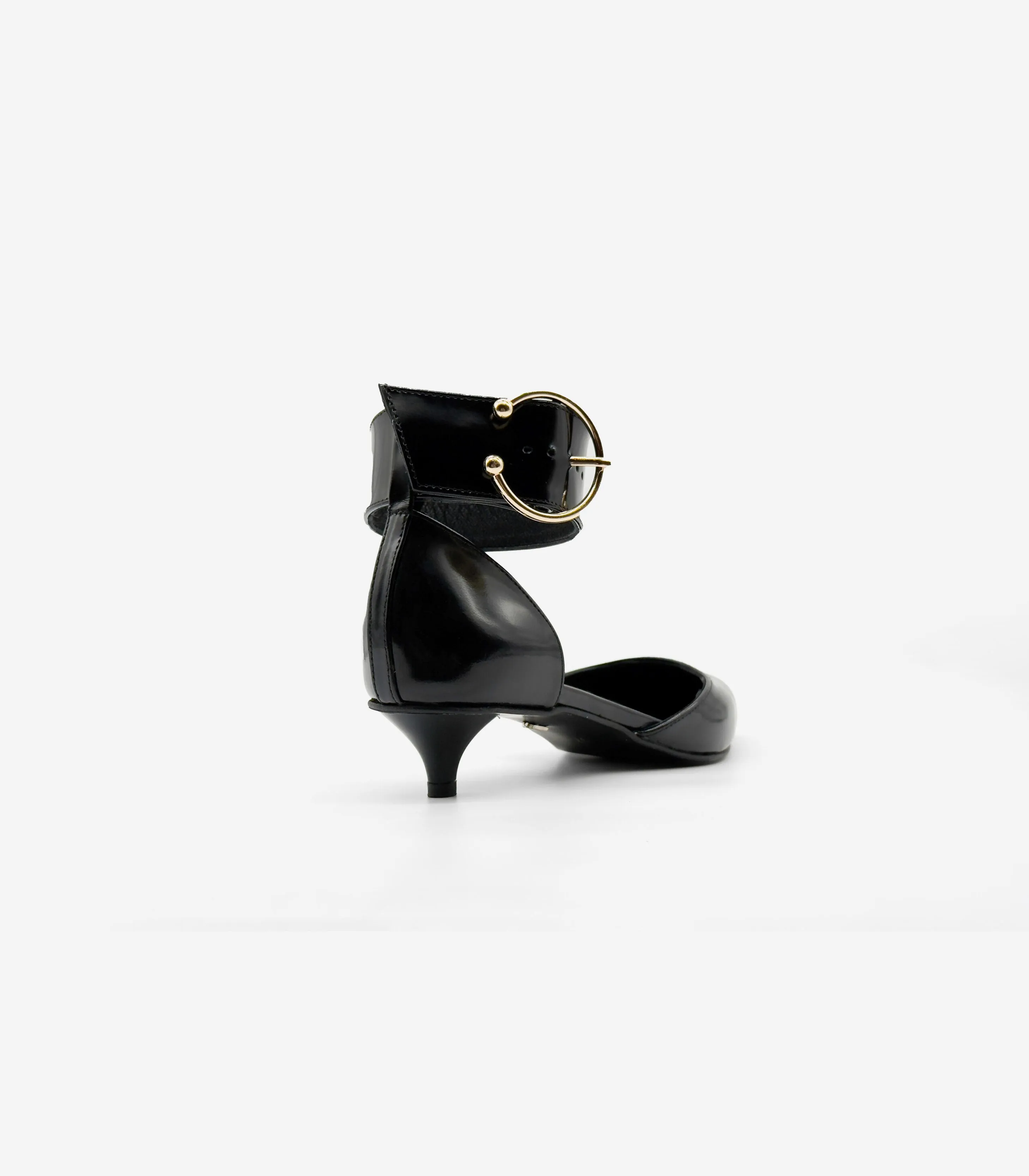 Jayda Shoes - Buckled Kitty Pumps