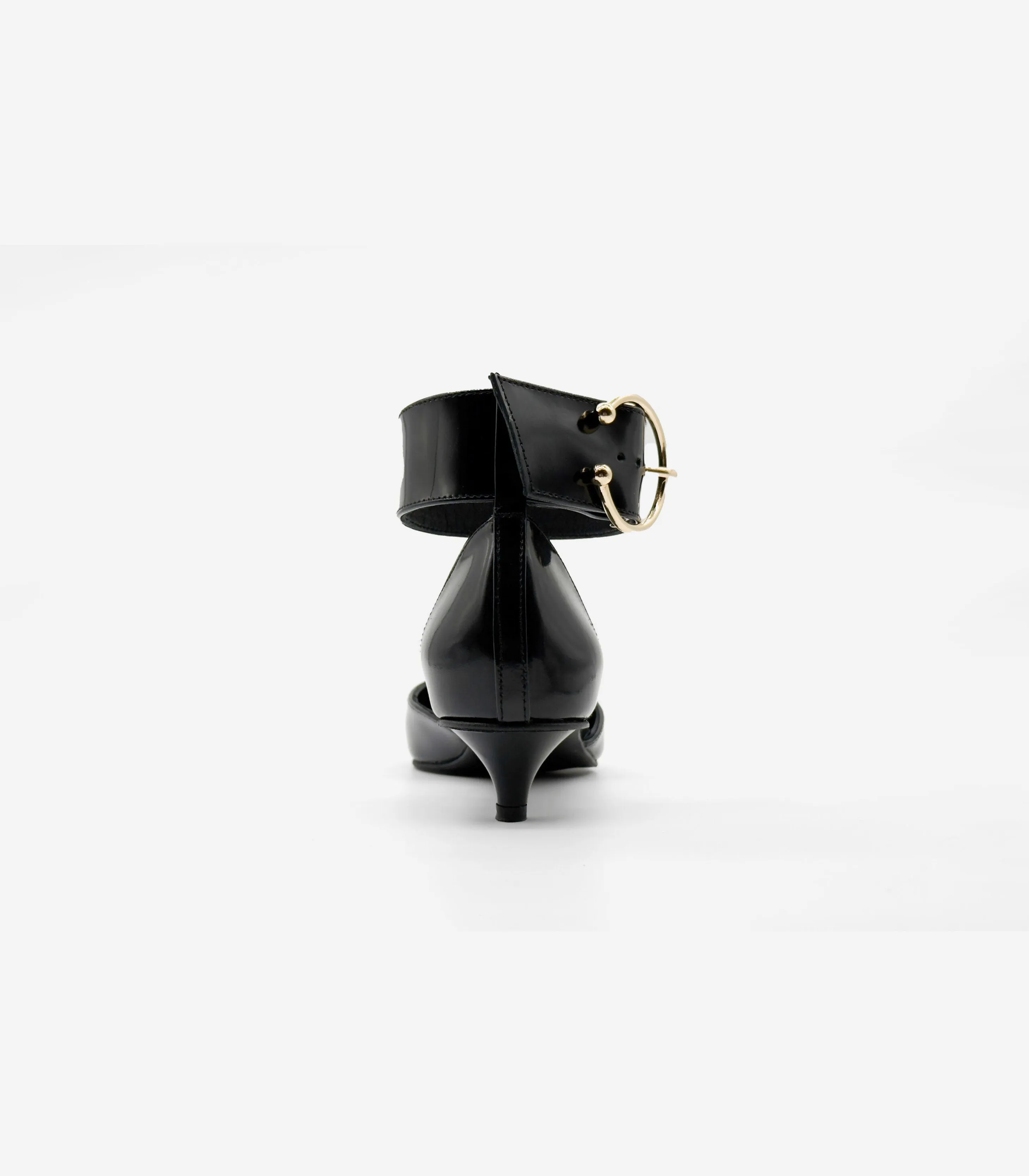 Jayda Shoes - Buckled Kitty Pumps