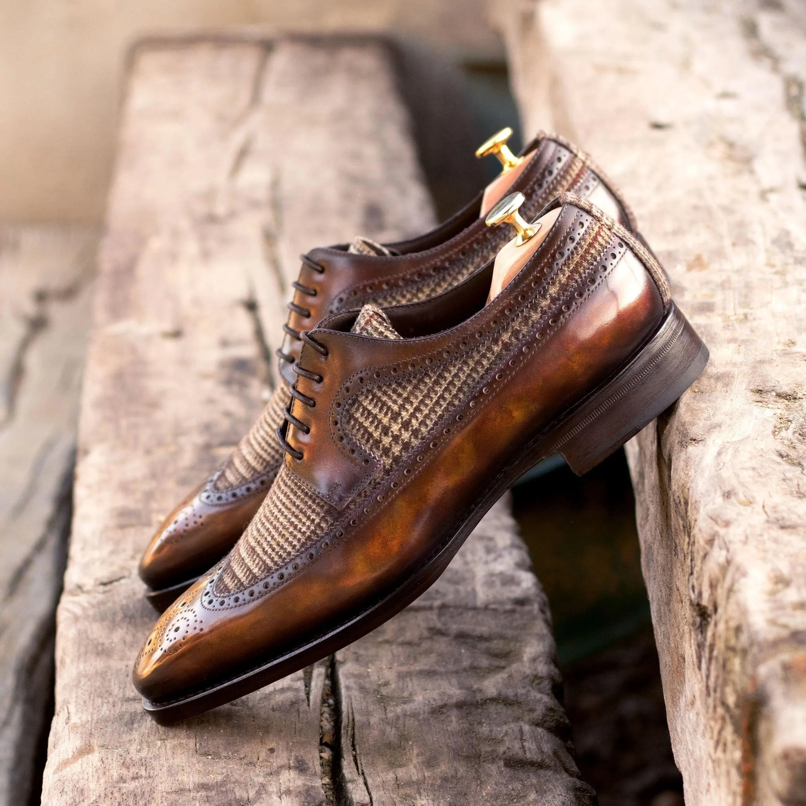 Junos Patina Longwing Blucher