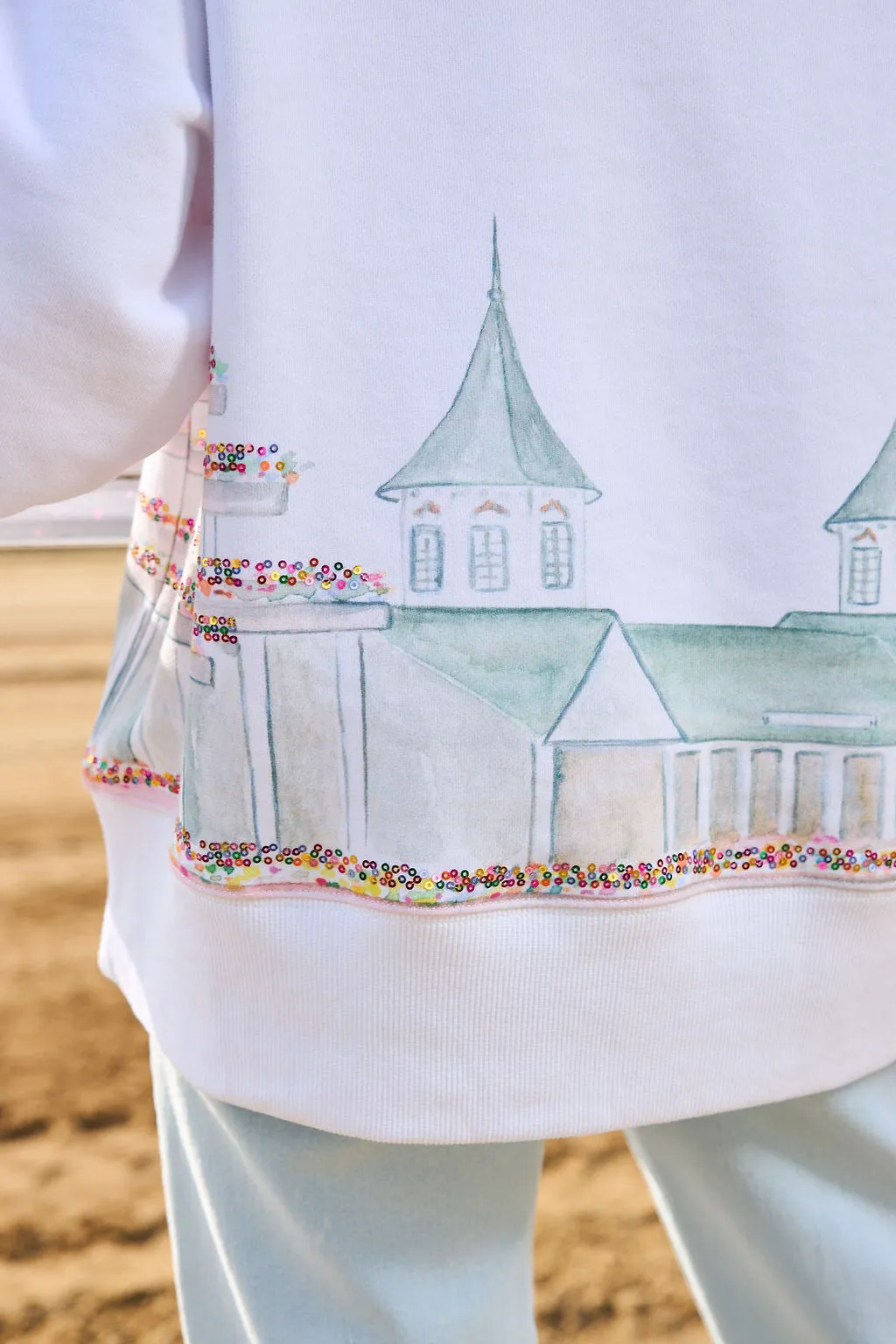 Kentucky Derby Watercolor Churchill Downs Sweatshirt