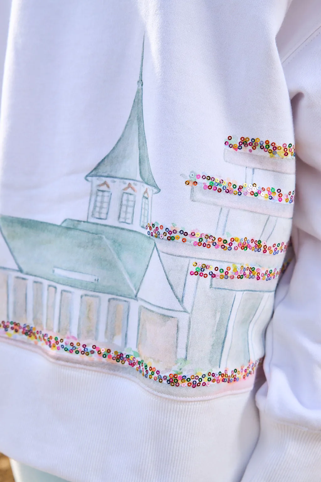 Kentucky Derby Watercolor Churchill Downs Sweatshirt
