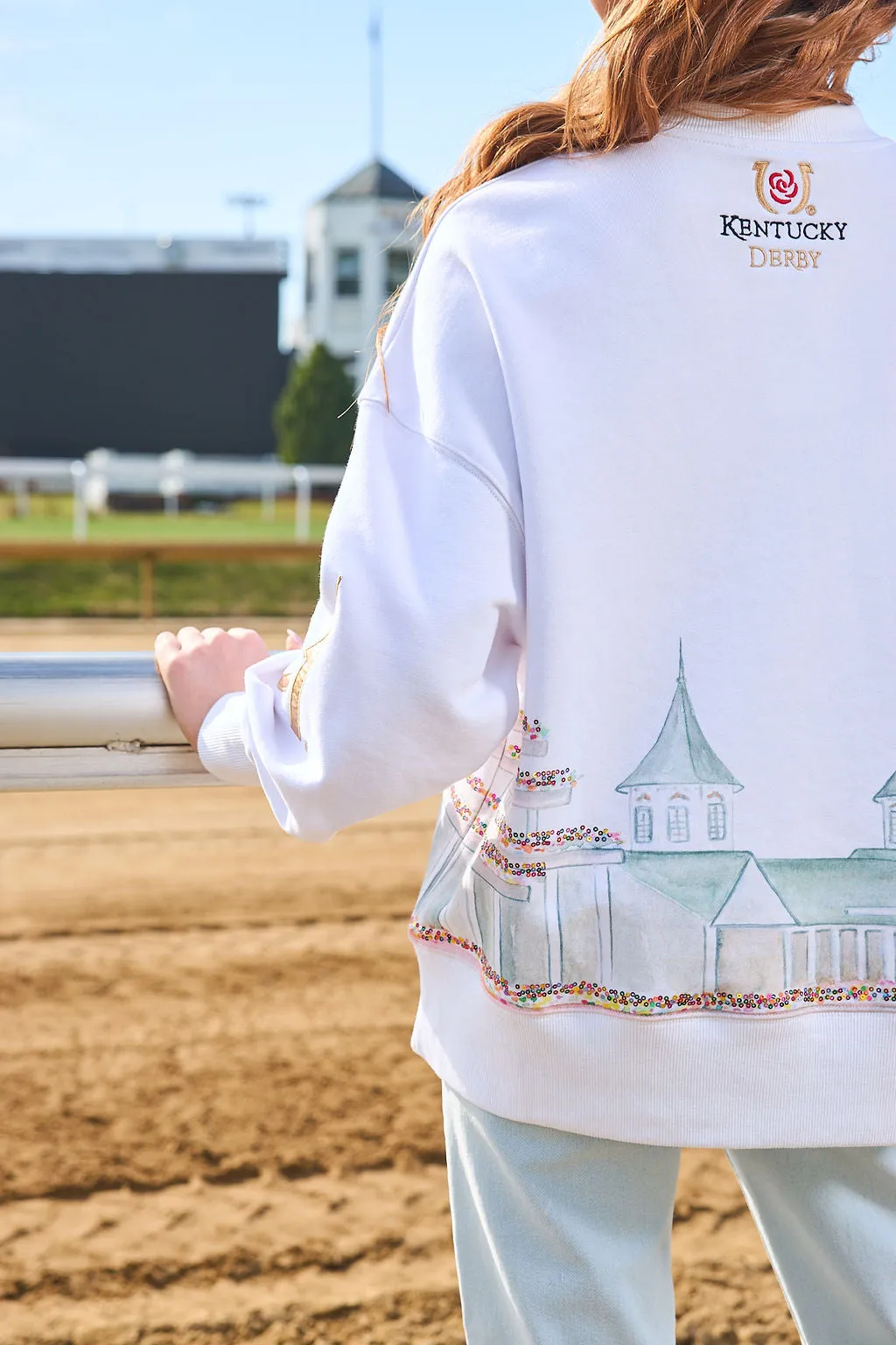 Kentucky Derby Watercolor Churchill Downs Sweatshirt