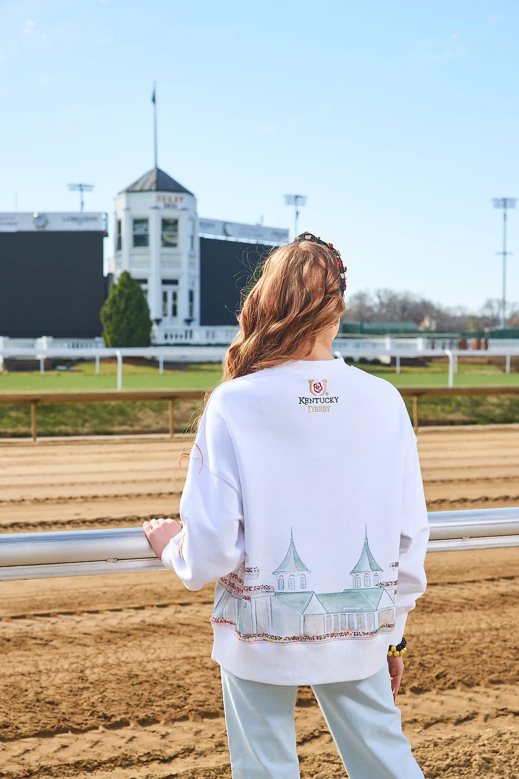 Kentucky Derby Watercolor Churchill Downs Sweatshirt