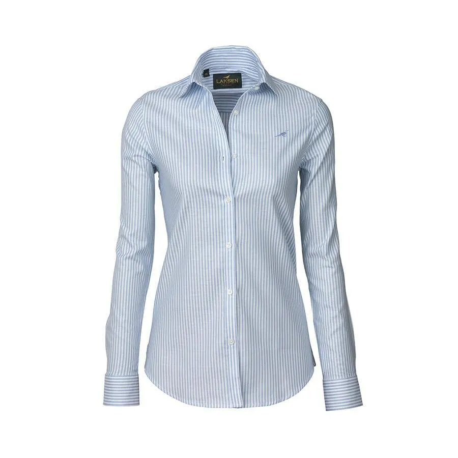 Laksen Women's Eton Cotton Shirt Sky Blue