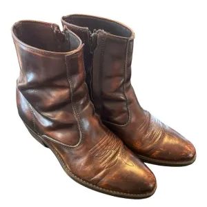 Laredo Men's Long Haul Zipper Boot Spanish Tan Cowhide Leather Size 10D