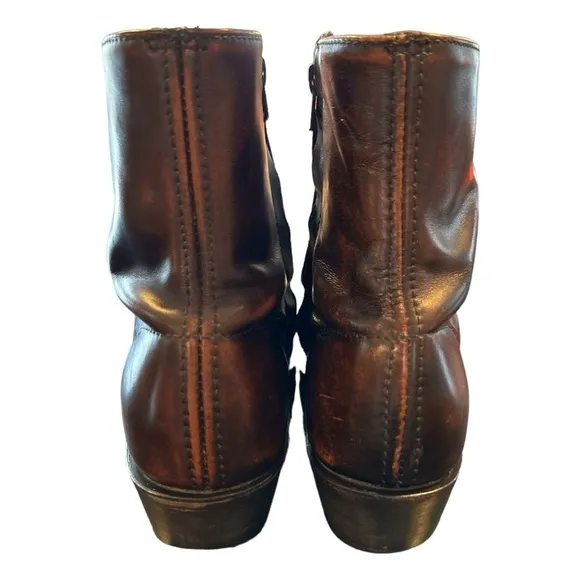 Laredo Men's Long Haul Zipper Boot Spanish Tan Cowhide Leather Size 10D