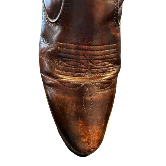 Laredo Men's Long Haul Zipper Boot Spanish Tan Cowhide Leather Size 10D