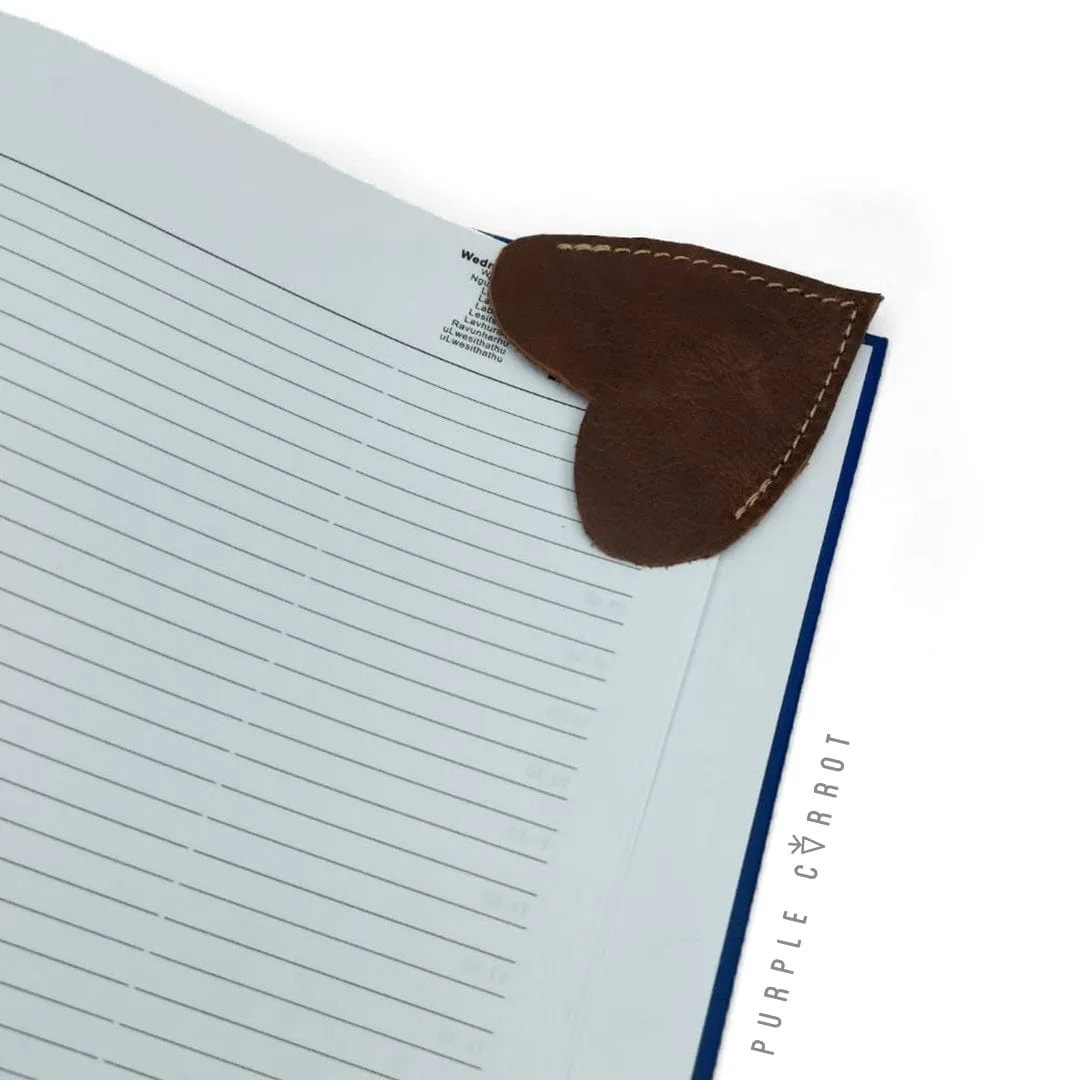 Leather Heart Bookmark