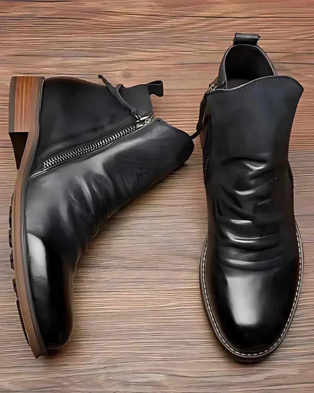 Leonardo | The Elegant Leather Ankle Boots