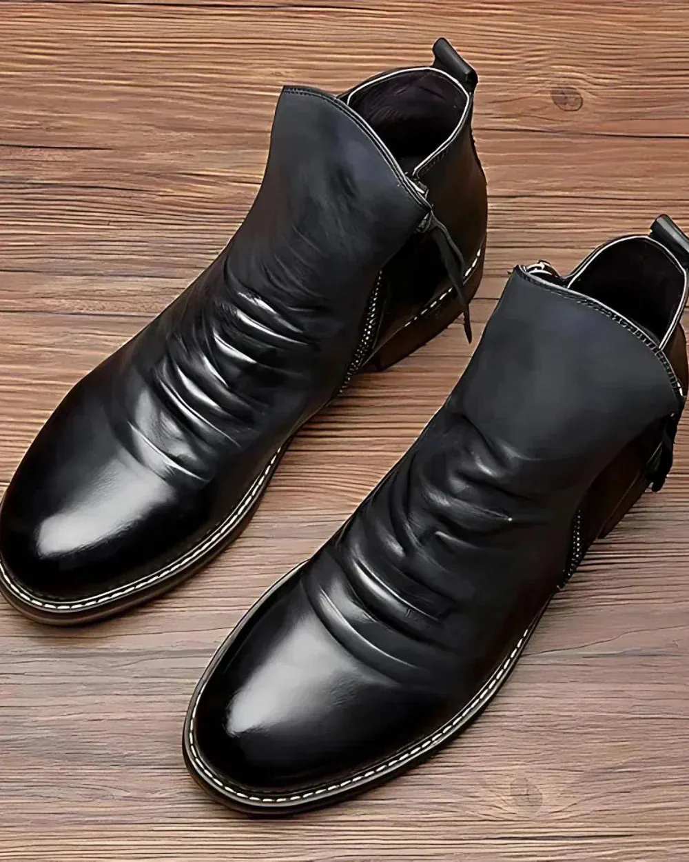 Leonardo | The Elegant Leather Ankle Boots