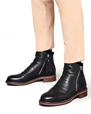 Leonardo | The Elegant Leather Ankle Boots