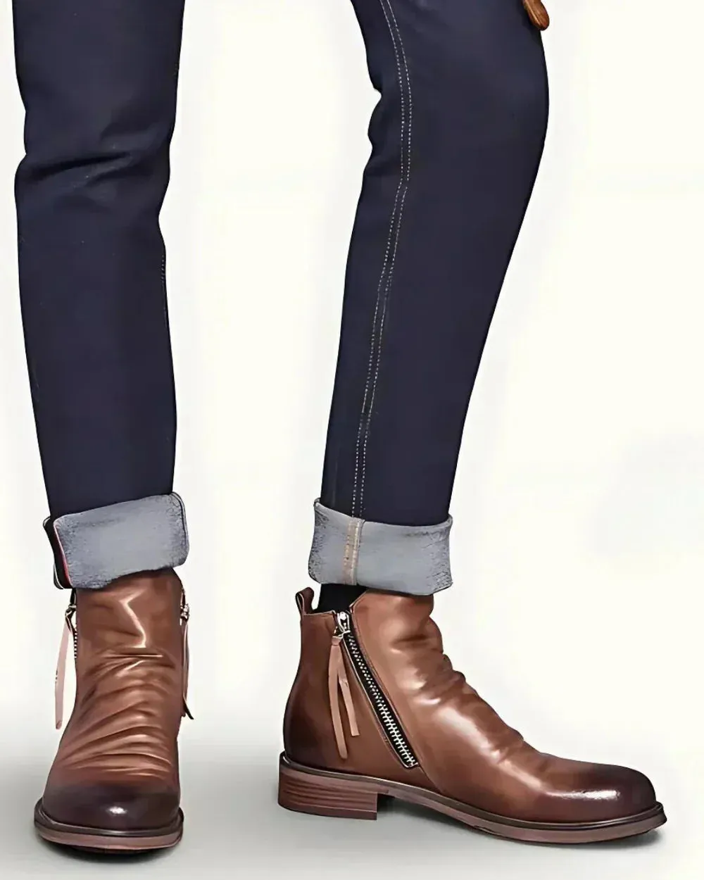 Leonardo | The Elegant Leather Ankle Boots