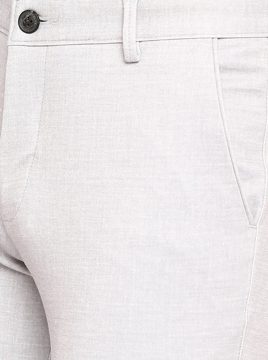 Light Fawn Solid Slim Fit Club Wear Trouser | JB Studio