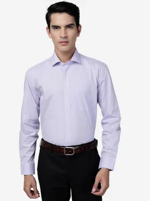 Light Purple Solid Regular Fit Formal Shirt | JadeBlue