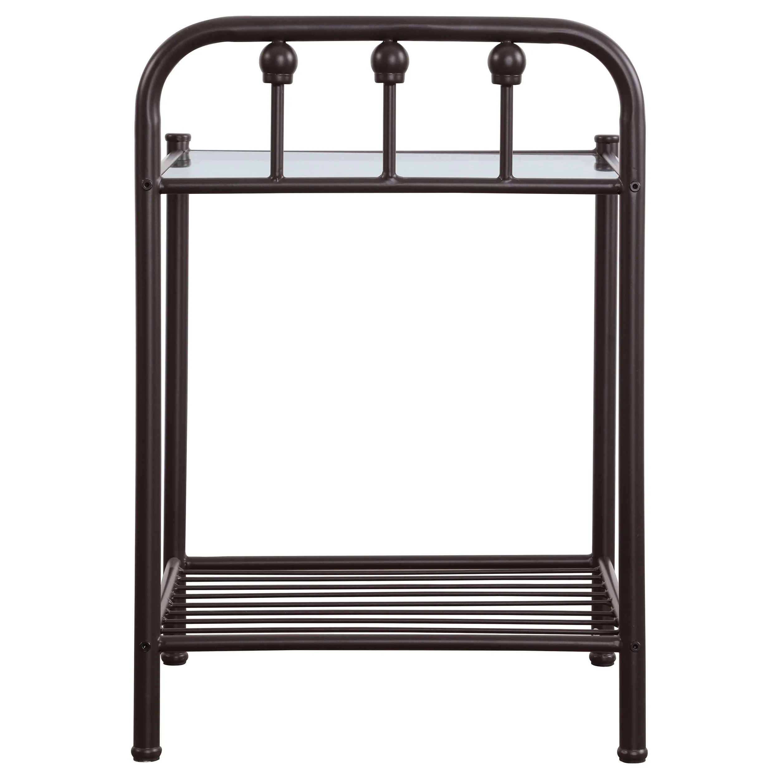 Livingston Metal 1-shelf Nightstand Dark Bronze
