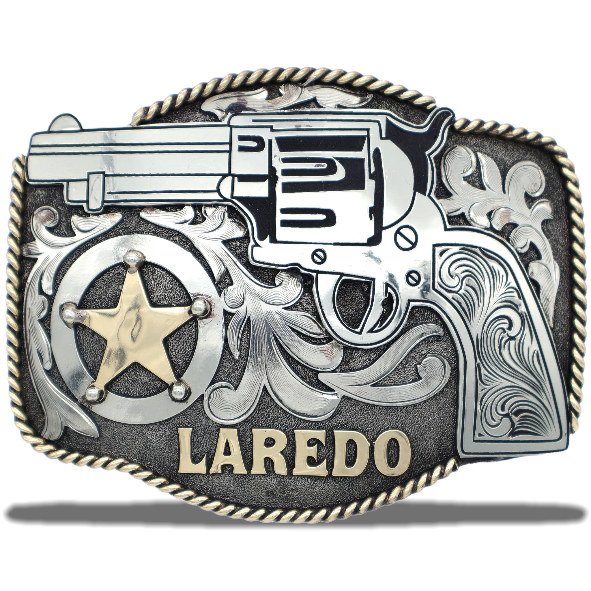 Lone Star Gunslinger Custom Buckle