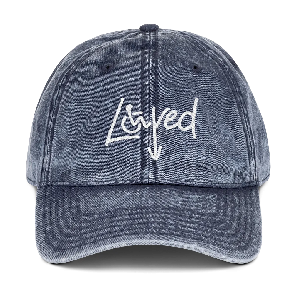 Loved Arrow (I am Loved) Vintage Cotton Twill Cap