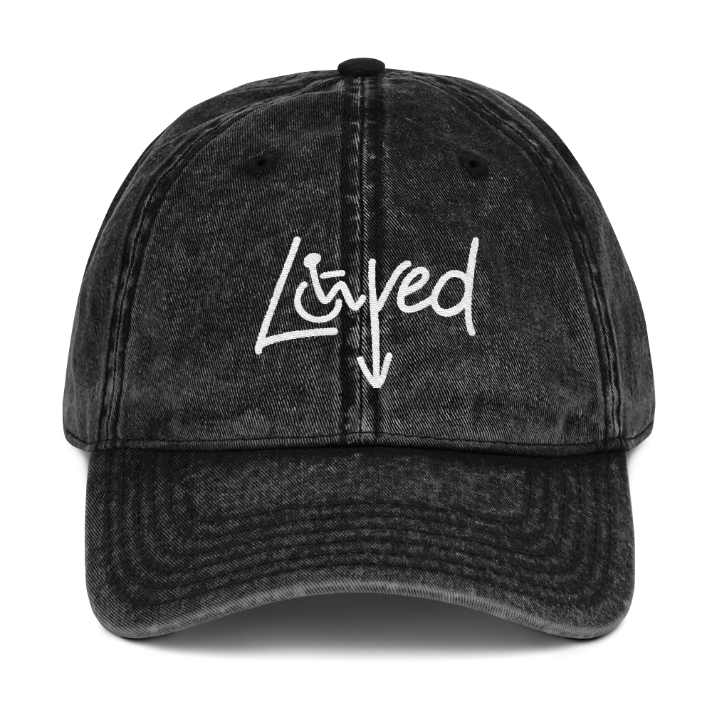 Loved Arrow (I am Loved) Vintage Cotton Twill Cap