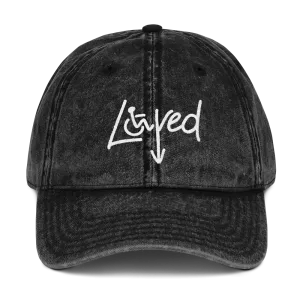 Loved Arrow (I am Loved) Vintage Cotton Twill Cap
