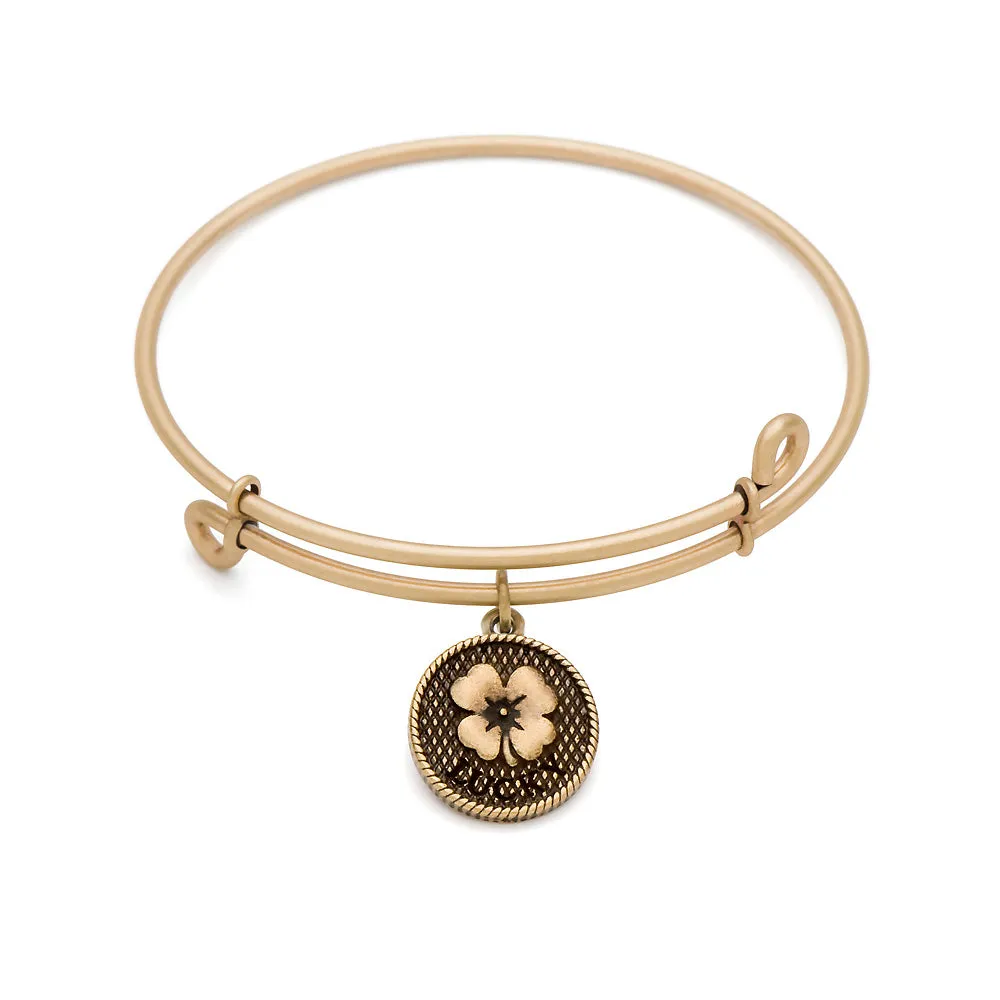 Luck, Bangle Antique Gold Color Finish
