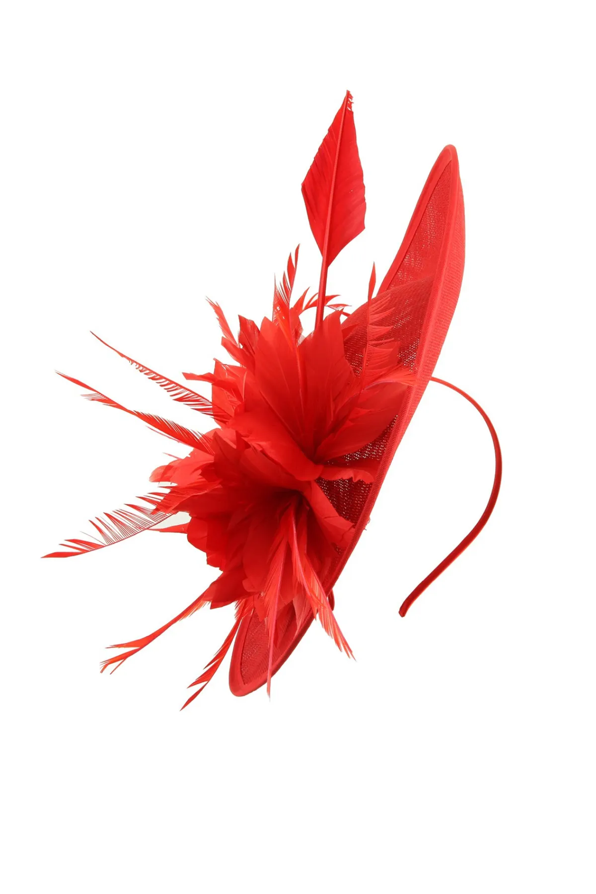 Madeline Flower Feather Fascinator Hat