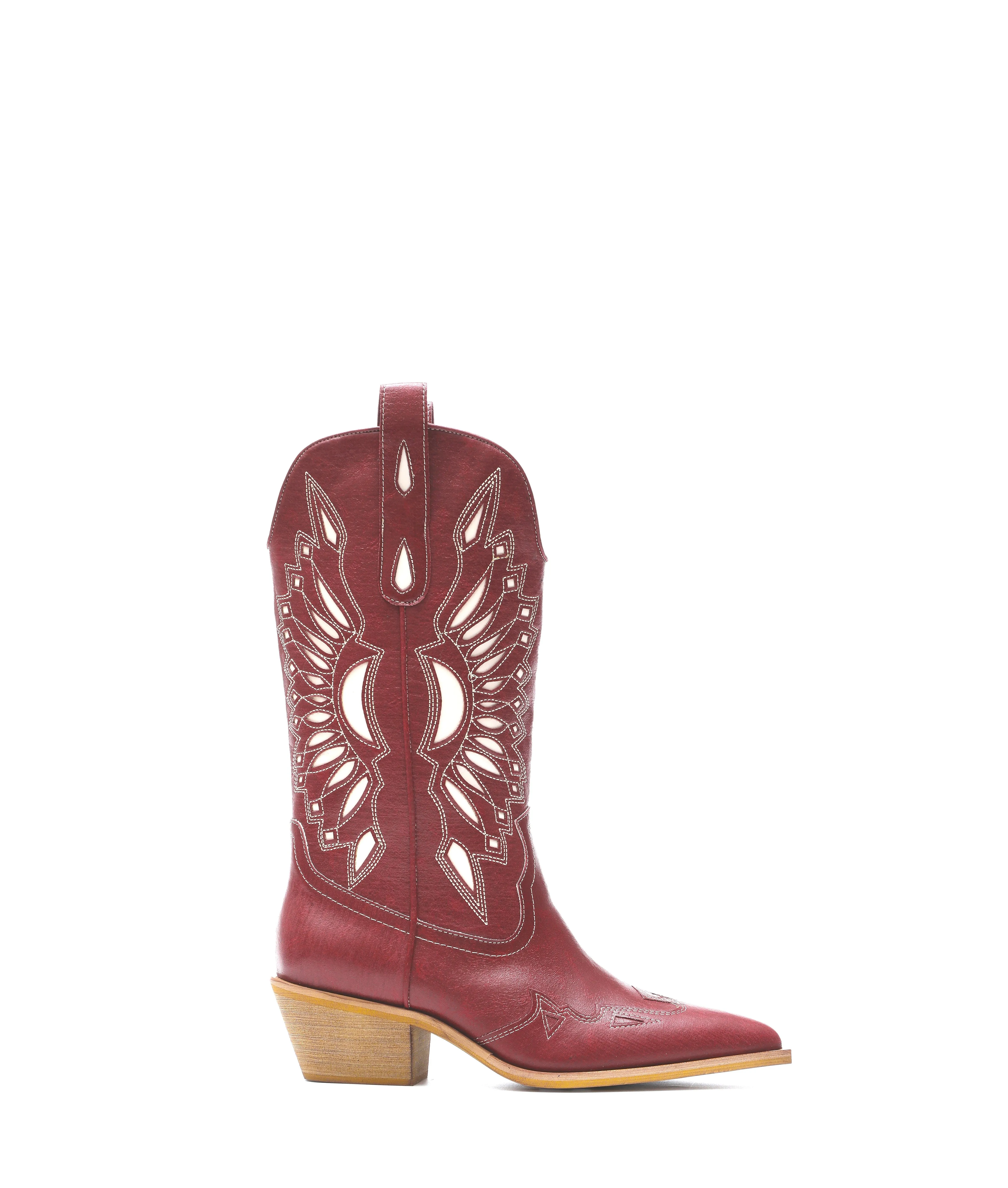 Mae Cowboy Boots - Ruby