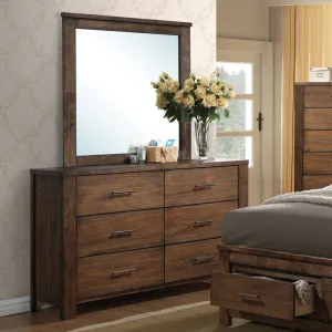 Maebel 6 Drawer 59" W Double Dresser with Mirror Lark Manor™