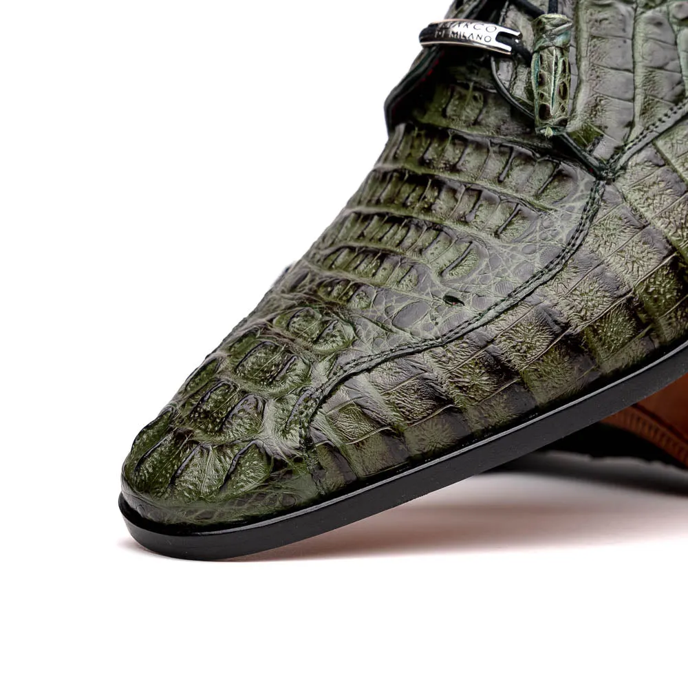 Marco Di Milano Apricena in Woodgreen Caiman Crocodile Derby Dress Shoes