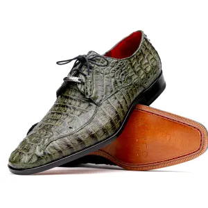 Marco Di Milano Apricena in Woodgreen Caiman Crocodile Derby Dress Shoes