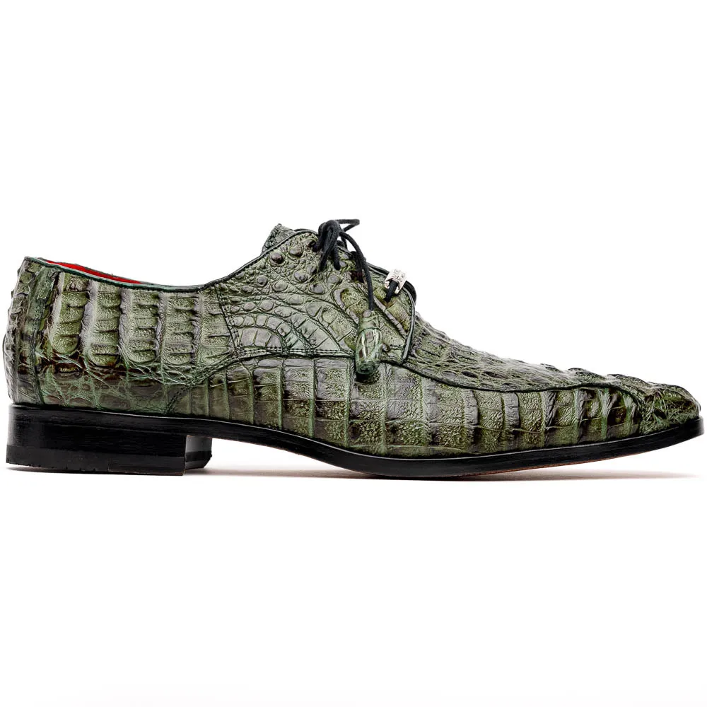 Marco Di Milano Apricena in Woodgreen Caiman Crocodile Derby Dress Shoes
