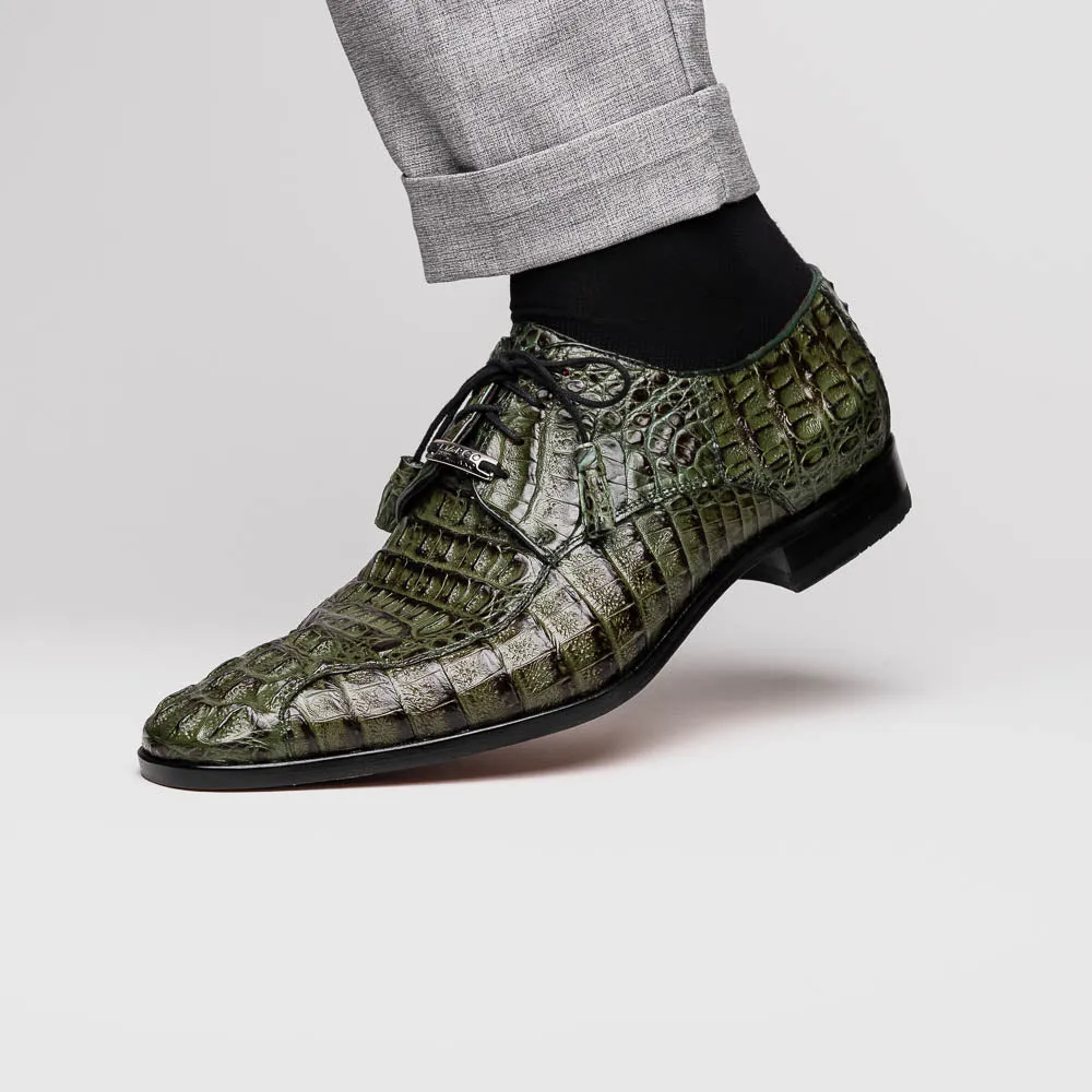 Marco Di Milano Apricena in Woodgreen Caiman Crocodile Derby Dress Shoes