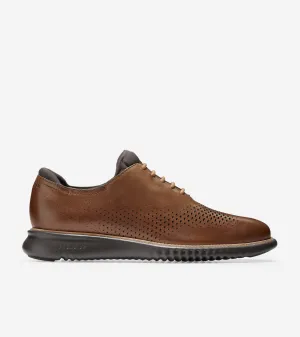 Men's 2.ZERØGRAND Lined Laser Wingtip Oxford