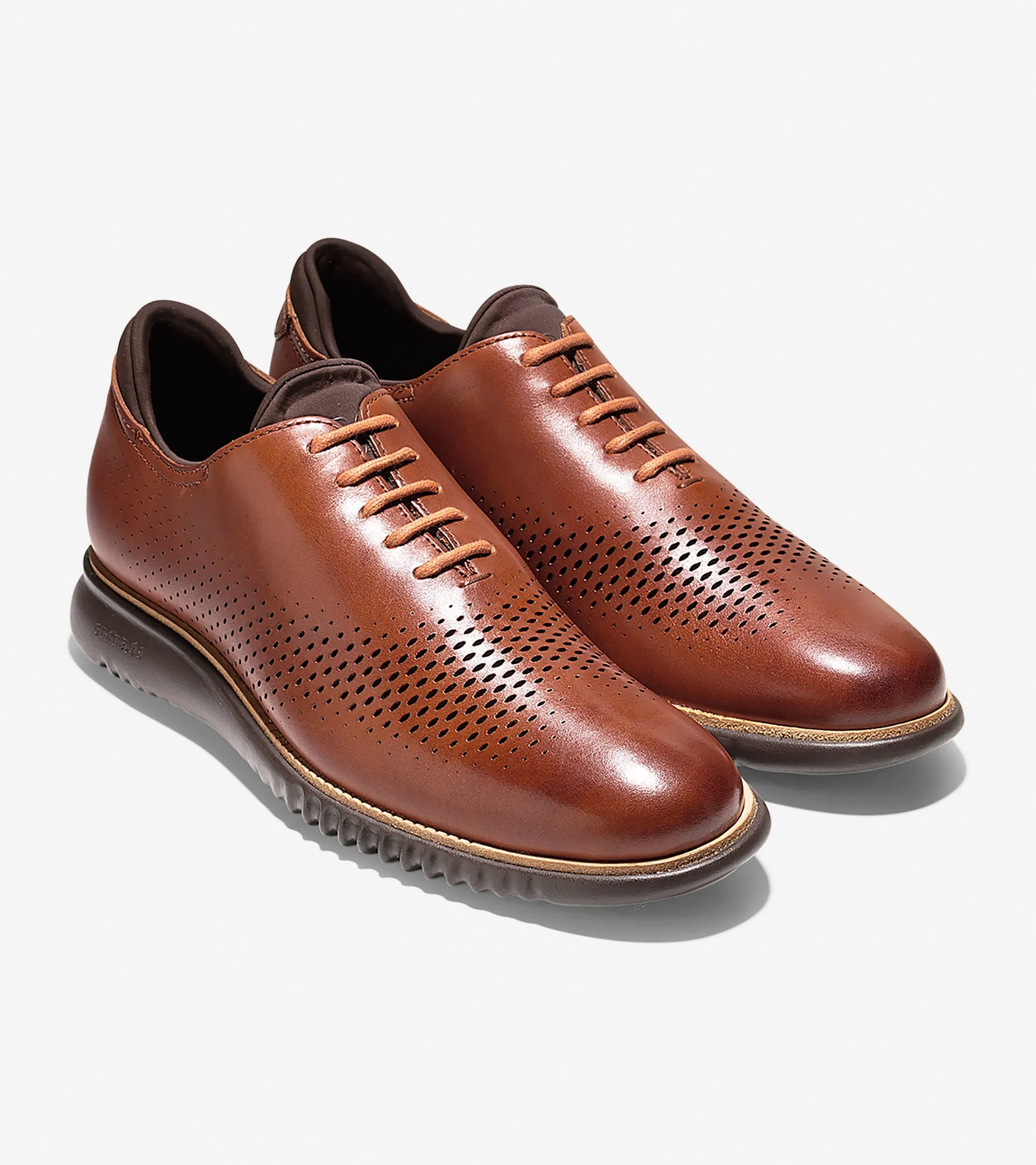 Men's 2.ZERØGRAND Lined Laser Wingtip Oxford
