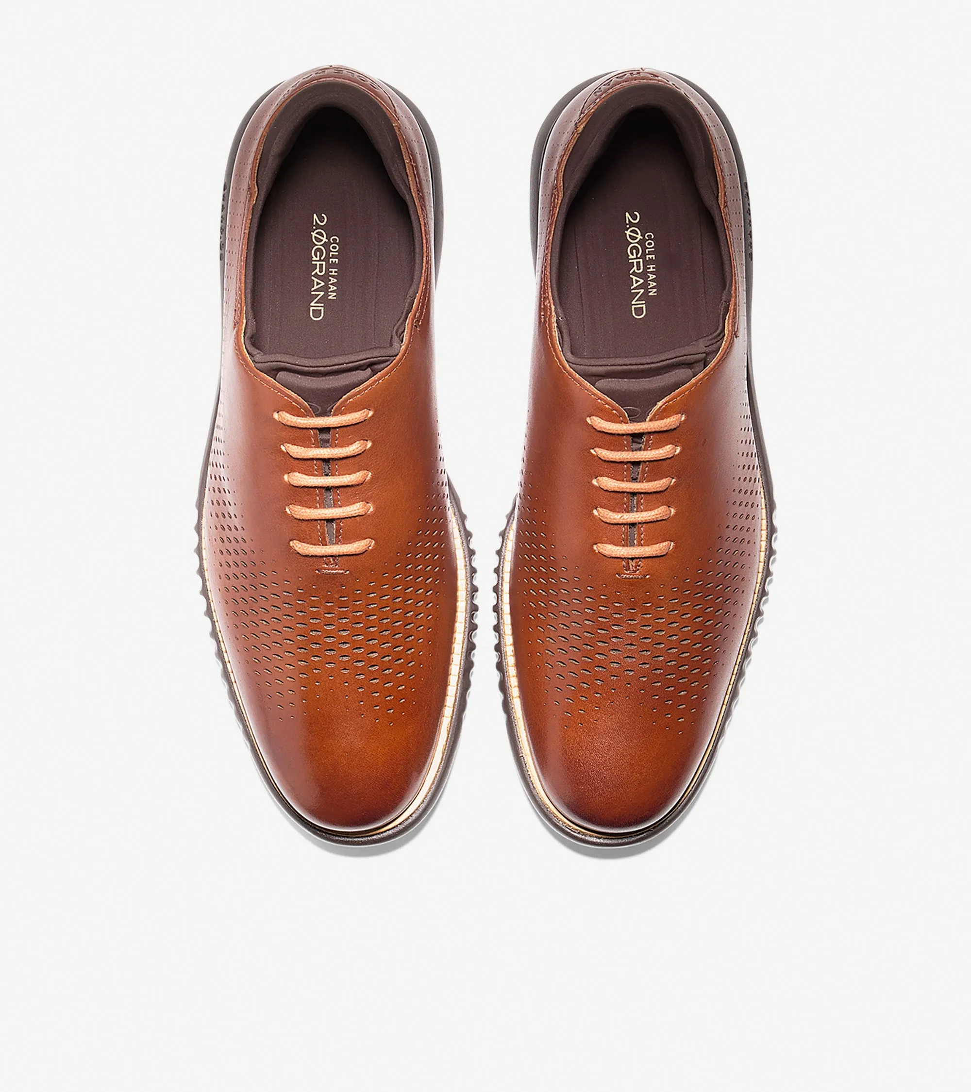 Men's 2.ZERØGRAND Lined Laser Wingtip Oxford