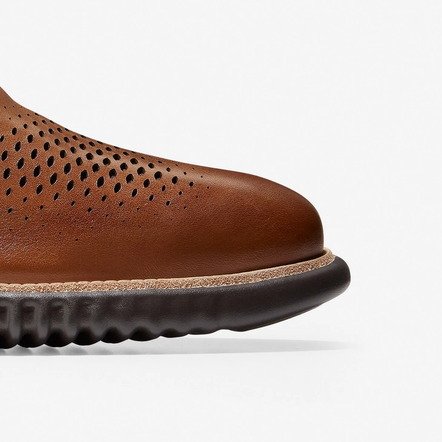 Men's 2.ZERØGRAND Lined Laser Wingtip Oxford
